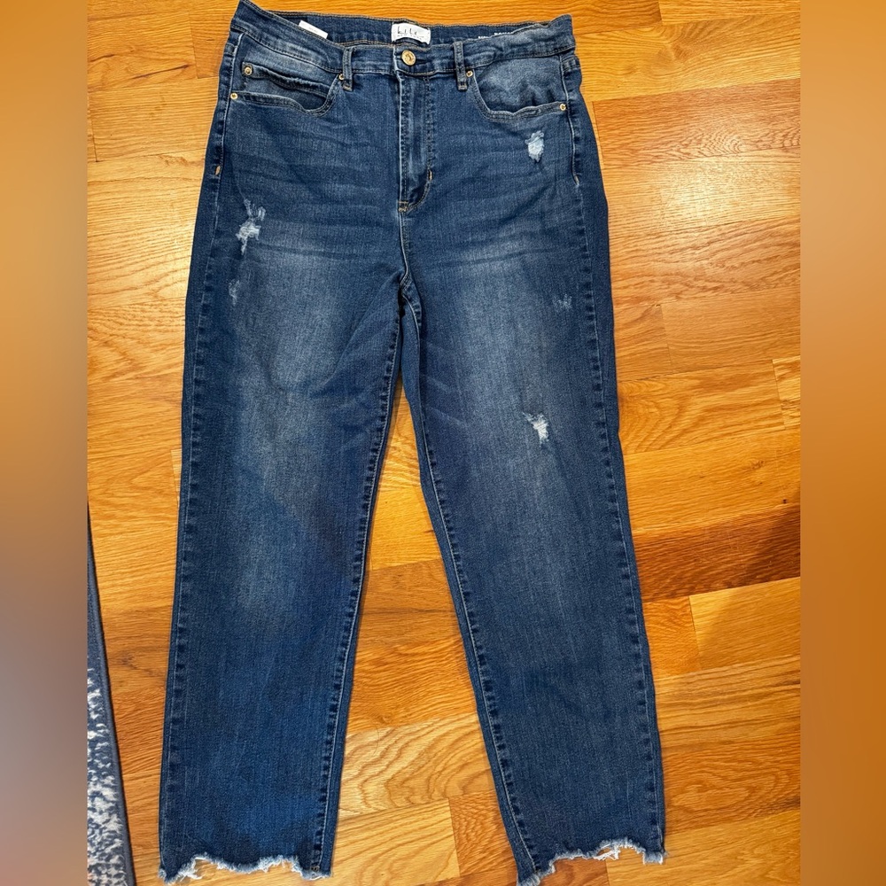 Nicole Miller NOMAD Super High Rise Straight Jeans